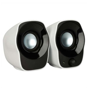 Logitech reproduktory Z120, 2.0, 1,2W, bílé, regulace hlasitosti