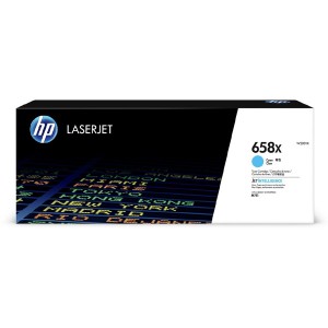 HP originální toner W2001X, cyan, 28000str., HP 658X, high capacity, HP Color LaserJet Enterprise M751 Series, O