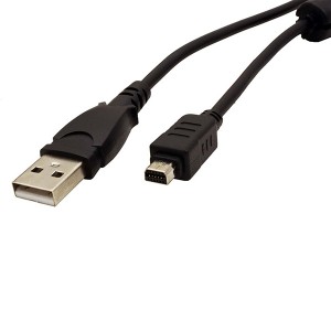 Kabel USB (2.0), USB A M- 12 pin M, 2m, černý, OLYMPUS