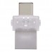 Kingston USB flash disk OTG, USB 3.0 (3.2 Gen 1), 64GB, DataTraveler microDuo 3C, stříbrný, DTDUO3C/64GB, USB A / USB C, s krytkou