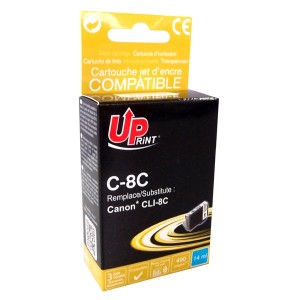 UPrint kompatibilní ink s CLI8C, cyan, 14ml, C-8C, s čipem, pro Canon iP4200, iP5200, iP5200R, MP500, MP800 UPrint kompatibilní ink s CLI8C, cyan, 14ml, C-8C, s čipem, pro Canon iP4200, iP5200, iP5200R, MP500, MP800