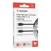 Verbatim USB kabel USB C samec - Apple Lightning samec, 27W, 1m, černo-bílá, box, 32392