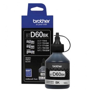 Brother originální ink BTD60BK, black, 6500str., 108ml, Brother DCP T310, DCP T510W, DCP T710W