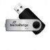 MediaRange USB flash disk, USB 2.0, 64GB, černý, MR912, USB A, swivel