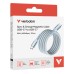 Verbatim USB kabel USB C samec - USB C samec, 60W, 1.2m, magnetický, modrý, box, 31852