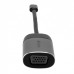 USB (3.1) hub 1-port, 49145, šedá, délka kabelu 10cm, Verbatim, adaptér USB C na VGA