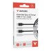 Verbatim USB kabel USB C samec - USB C samec, 60W, 1m, černo-bílá, box, 32391