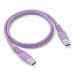 Powerton ENERGY PASTEL EDITION Kabel USB-C, 60W, 1m, silikonový, fialový