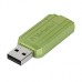 Verbatim USB flash disk, USB 2.0, 64GB, Store,N,Go PinStripe, zelený, 49964, pro archivaci dat