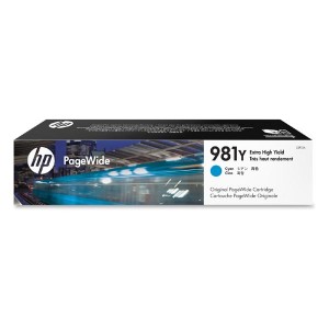 HP originální ink L0R13A, HP 981Y, cyan, 16000str., 185ml, extra high capacity, HP PageWide MFP E58650, 556, Flow 586