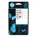 HP originální ink 6ZC71AE, HP 932/933, CMYK, multipack, HP Officejet 6600, 6700, 7110, 7510, 7610, 7612