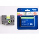 Brother originální páska do tiskárny štítků, Brother, TZE-MQG35, bílý tisk/zelený podklad, 12mm