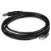 Kabel USB (2.0), USB A M- USB A F, 1.8m, černý, Logo, cena za 1 kus