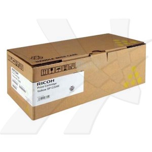 Ricoh originální toner 406768, 406055, 406147, 406106, 407643, yellow, 2000str., Ricoh Aficio SPC220N, SPC220S, SPC221N, SPC221SF,