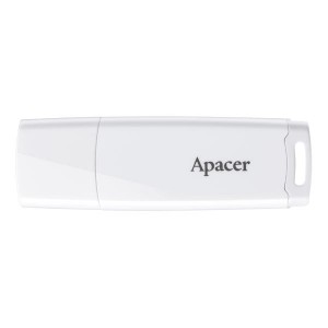 Apacer USB flash disk, USB 2.0, 16GB, AH336, bílý, AP16GAH336W-1, USB A, s krytkou