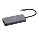 USB-C víceportový rozbočovač Essentials 6-port, 32157, šedý, délka kabelu 18,8cm, Verbatim, USB-C PD, USB-A 3.2 Gen 1, USB-A 2.0, 