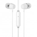 HP DHE-7000, sluchátka s mikrofonem, ovládání hlasitosti, bílá, špuntová typ 3.5 mm jack