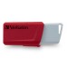 Verbatim USB flash disk, USB 3.0, 32GB, Store N Click, mix barev, 49308, USB A, s výsuvným konektorem, 2ks