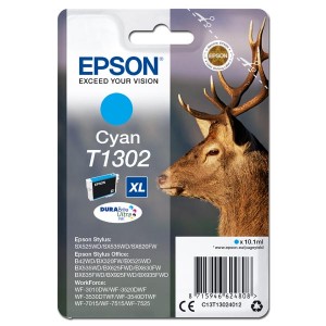 Epson originální ink C13T13024012, T1302, cyan, 765str., 10,1ml, Epson Stylus Office BX320FW
