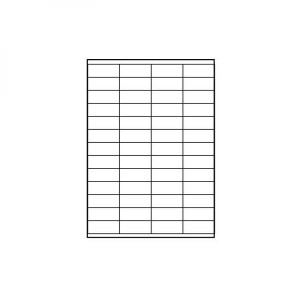 Logo etikety 52.5mm x 21.2mm, A4, matné, bílé, 56 etiket, 140g/m2, baleno po 25 ks, pro inkoustové a laserové tiskárny