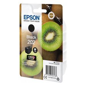 Epson originální ink C13T02E14010, 202, black, 1x6.9ml, Epson XP-6000, XP-6005