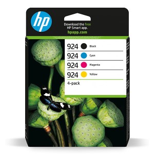 HP originální ink 6C3Z1NE, HP 924, CMYK, 500/3*400str., HP OfficeJet Pro 8120e, 8130e
