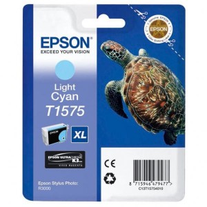 Epson originální ink C13T15754010, light cyan, 25,9ml, Epson Stylus Photo R3000