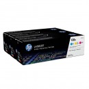 HP originální toner CF371AM, CMY, 3900 (3x1300)str., HP 128A, HP LaserJet+, N, 3x800g, 3ks, O