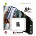 Kingston paměťová karta Canvas Select Plus, 64GB, micro SDXC, SDCS2/64GBSP, UHS-I U1 (Class 10), bez adaptéru, A1