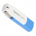 Apacer USB flash disk, USB 3.0 (3.2 Gen 1), 16GB, AH357, modrý, AP16GAH357U-1, USB A, s otočnou krytkou