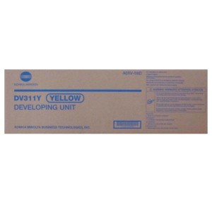 Konica Minolta originální developer A0XV08D, DV-311Y, yellow, 115000str., Konica Minolta BIZHUB C220/C280/C360