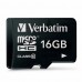 Verbatim Micro Secure Digital Card, 16GB, micro SDHC, 44010, UHS-I U1 (Class 10), bez adaptéru