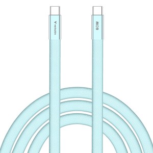 Verbatim USB-C kabel SoftTouch USB C samec - USB C samec, 60W, 1.2m, Modrý, box, 30273