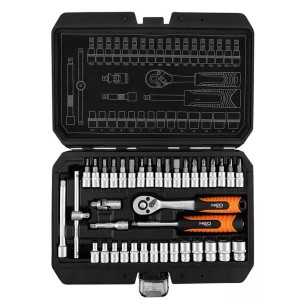 Sada nástrčných klíčů, 10-232, 38 ks, velikost 1/4, kufřík,, NEO TOOLS