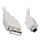 Kabel USB (2.0), USB A M- 4 pin M, 1.8m, černý