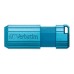 Verbatim USB flash disk, USB 2.0, 32GB, PinStripe, Store N Go, modrý, 49057, USB A, s výsuvným konektorem