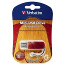 Verbatim USB Mini Sports Edition, USB 2.0, 16GB, Sports Edition-basketbal, oranžová, 98679, pro archivaci dat