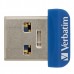 Verbatim USB flash disk, USB 3.0 (3.2 Gen 1), 32GB, Nano, Store N Stay, modrý, 98710, USB A