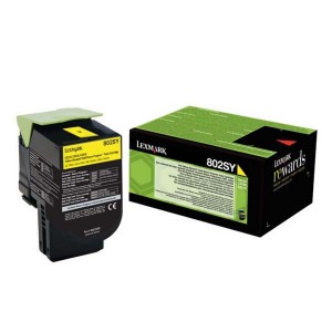 Lexmark originální toner 80C2SY0, yellow, 2000str., return, Lexmark CX310dn, CX310n, CX410de, CX410, O