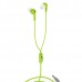 Genius HS-M320, sluchátka, bez ovládání hlasitosti, zelené, špuntová typ 3.5 mm jack