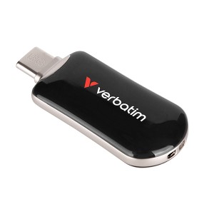 Verbatim USB flash disk, USB C, 128GB, Plectra, černý, 30225, USB C