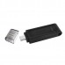 Kingston USB flash disk, USB 3.0 (3.2 Gen 1), 32GB, DataTraveler 70, černý, DT70/32GB, USB C