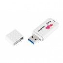 Goodram USB flash disk, USB 2.0, 128GB, UME2, bílý, UME2-1280W0R11-V, USB A, s krytkou