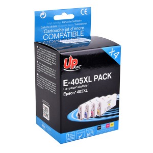 UPrint kompatibilní ink s C13T05H64010, 405XL, CMYK, 4x1100str., 1x25 + 3x19ml, E-405XLUPP4, pro Epson WF-7835DTWF, WF-7830DTWF, W