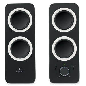 Logitech reproduktory Z200-MIDNIGHT BLACK, 2.0, 10W, černé, regulace hlasitosti