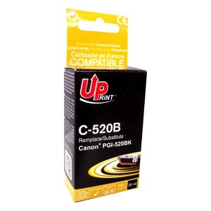 UPrint kompatibilní ink s PGI520BK, black, 20ml, C-520B, s čipem, pro Canon iP3600, 4600, MP620, 630, 980 UPrint kompatibilní ink s PGI520BK, black, 20ml, C-520B, s čipem, pro Canon iP3600, 4600, MP620, 630, 980